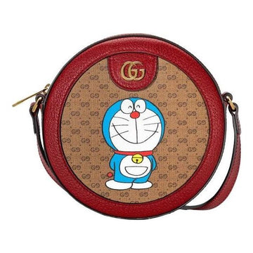 MLB Gucci x Doraemon Shoulder Bag 'Beige Brown' 625216-2T8AG-8580