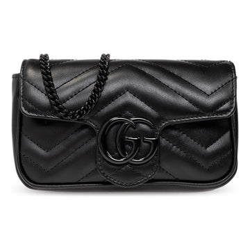 MLB Gucci GG Marmont Matelasse Super Mini Bag 'Black' 476433-AABZK-1000