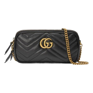 MLB Gucci GG Marmont Shoulder Bag Mini Black 546581-DTDCT-1000