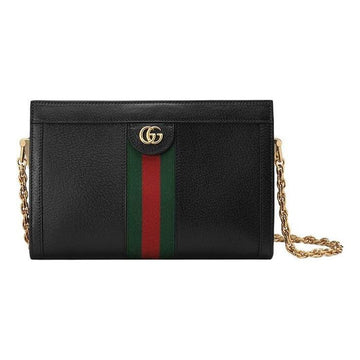 MLB Gucci Leather Ophidia Small Shoulder Bag 'Black' 503877-DJ2DG-1060