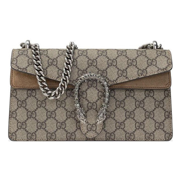 MLB Gucci GG Dionysus Small-Sized Single-Shoulder Bag Grey/Brown 499623-92TJN-8660