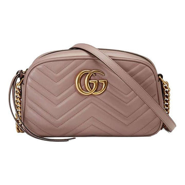 MLB Gucci GG Marmont Small Matelasse Shoulder Bag 'Dusty Pink' 447632-DTD1T-5729