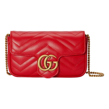 MLB Gucci GG Marmont Matelasse Super Mini Bag 'Red' 476433-DTDHT-6832
