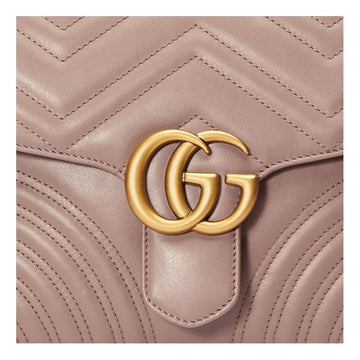 MLB Gucci GG Marmont Series hand Bag Small Light Pink 498110-DTDIT-5729