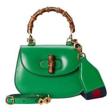 MLB Gucci Bamboo 1947 Mini Top Handle Bag 'Green' 686864-10ODT-3384