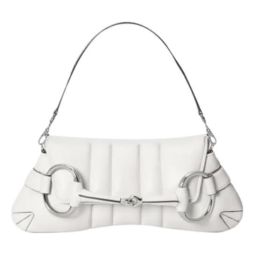 MLB Gucci Horsebit Chain Small Shoulder Bag 'Great White' 764339-AACU1-9014