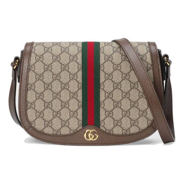 MLB Gucci Ophidia GG Canvas Shoulder Bag Beige 601044-96IWB-8745