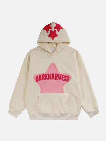 Makersluxe® - 3D Embroidery Star Hoodie