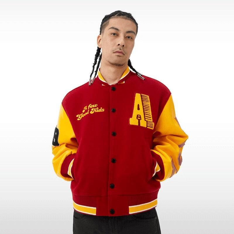 Makersluxe® - AFGK Red Varsity Jacket