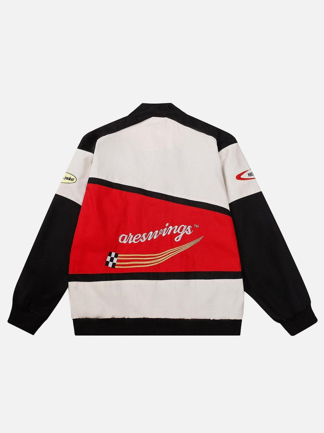 Makersluxe® - "ARES WINGS" Patchwork Racing Jacket