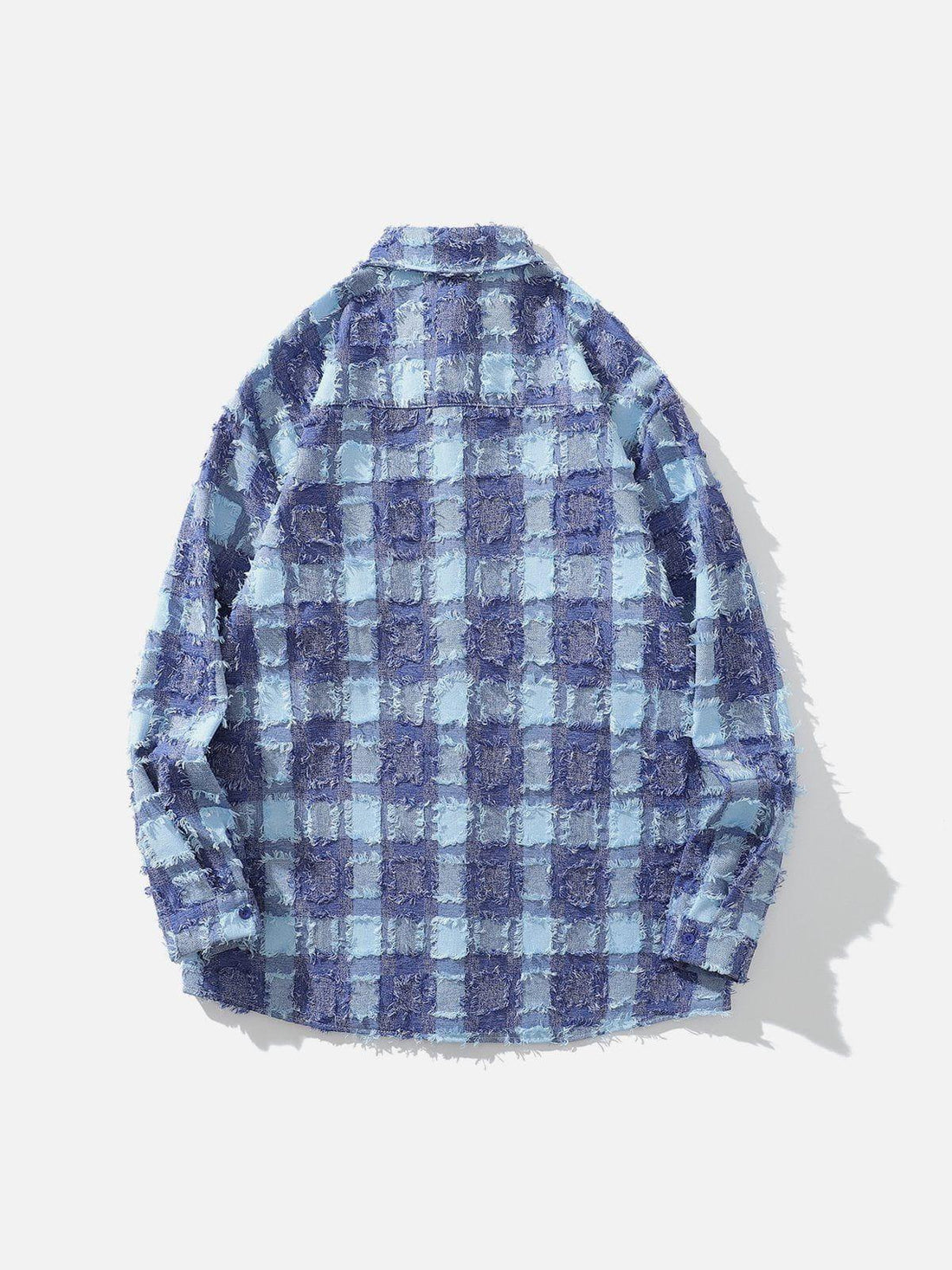 Makersluxe® - Check Raw Long-Sleeved Shirt