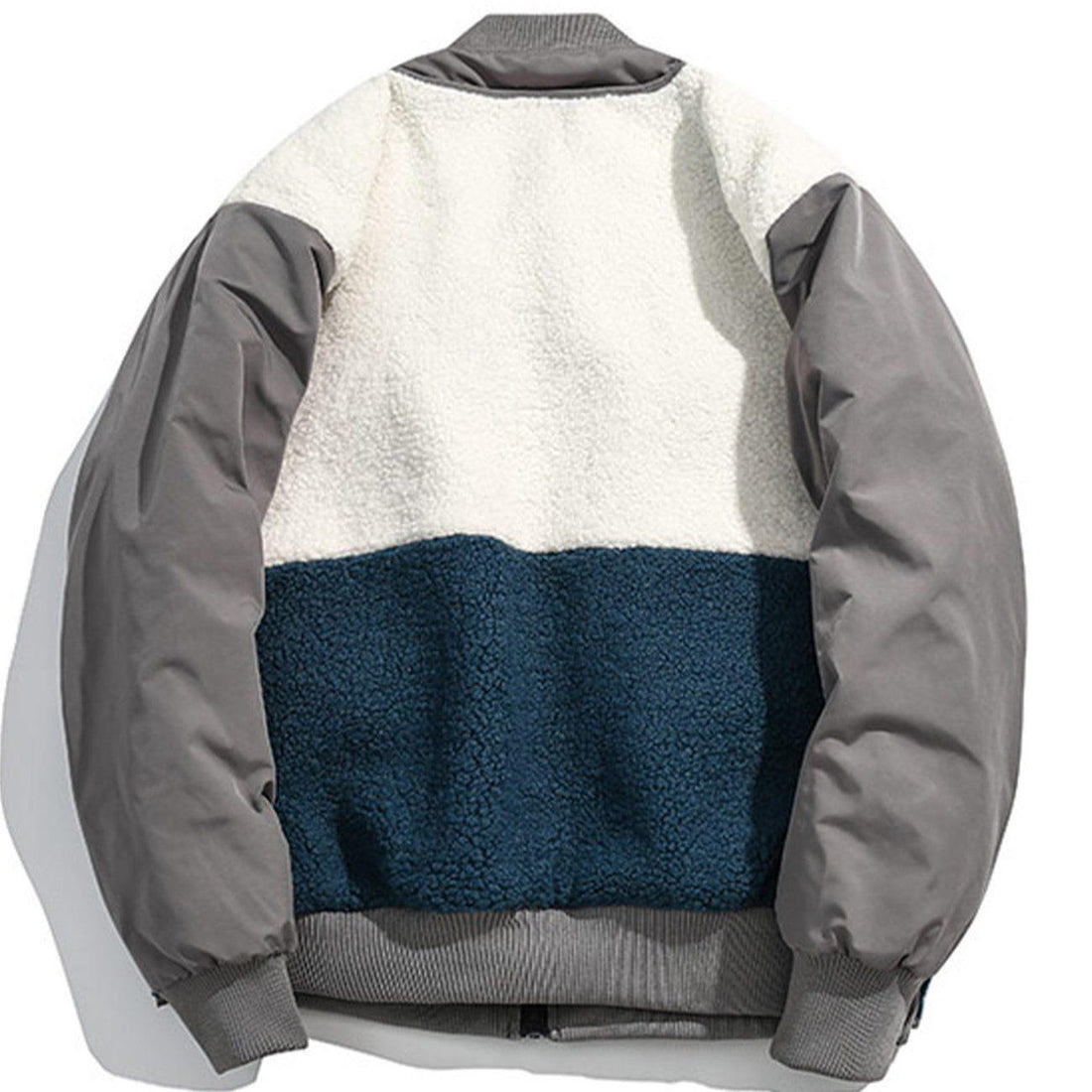 Makersluxe® - Color Matching Patchwork Winter Coat