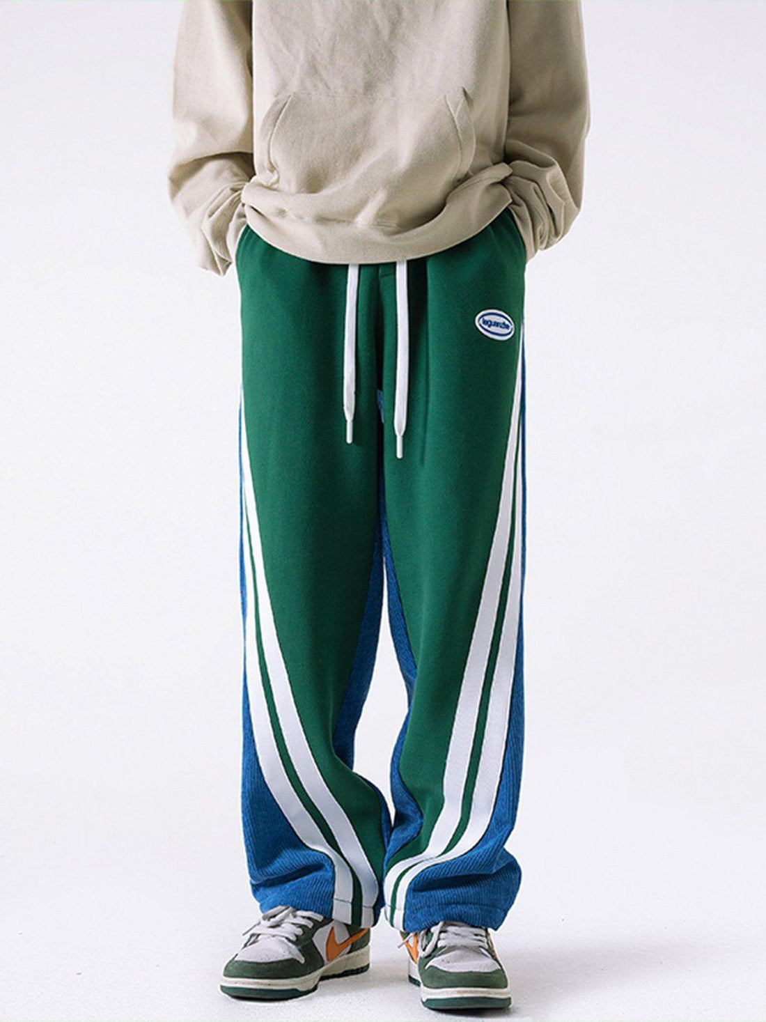 Makersluxe® - Contrast Corduroy Sweatpants