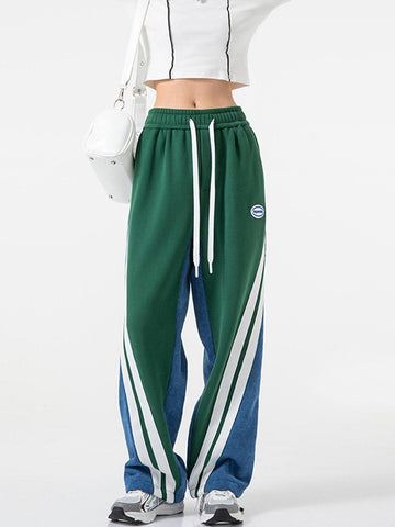 Makersluxe® - Contrast Corduroy Sweatpants