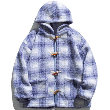 Makersluxe® - Contrast Panel Hood Winter Coat