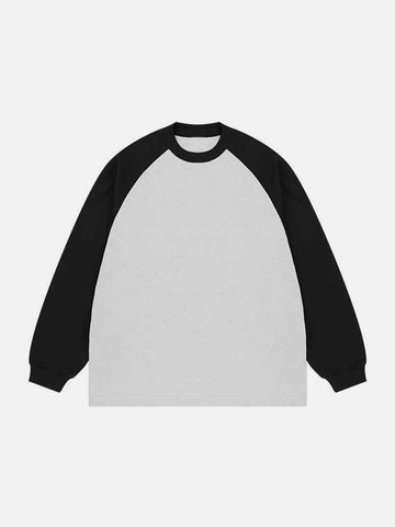 Makersluxe® - Contrast Splicing Sweatshirt