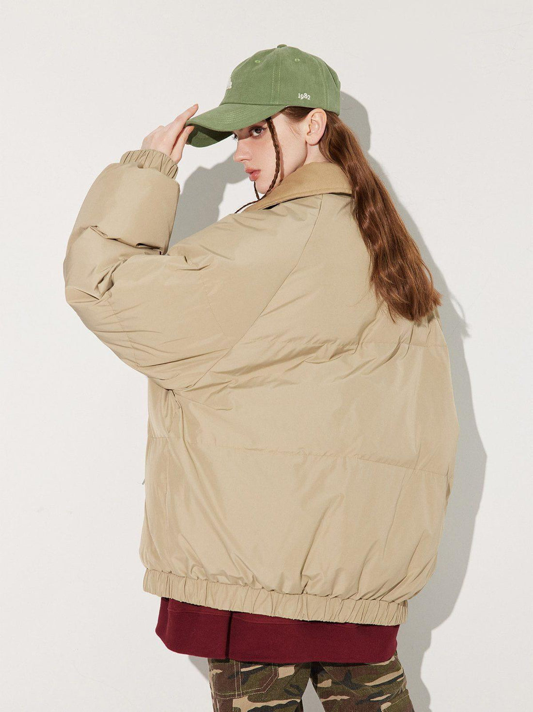 Makersluxe® - Contrasting Collar Winter Coat