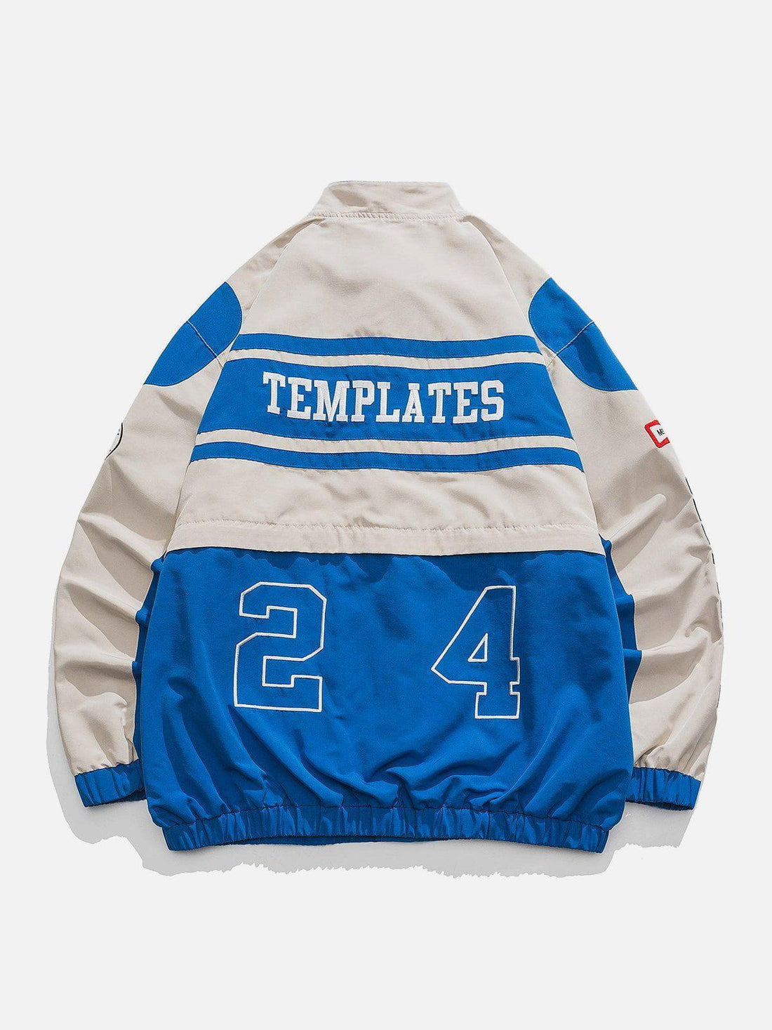 Makersluxe® - Contrasting Embroidered Racing Jacket