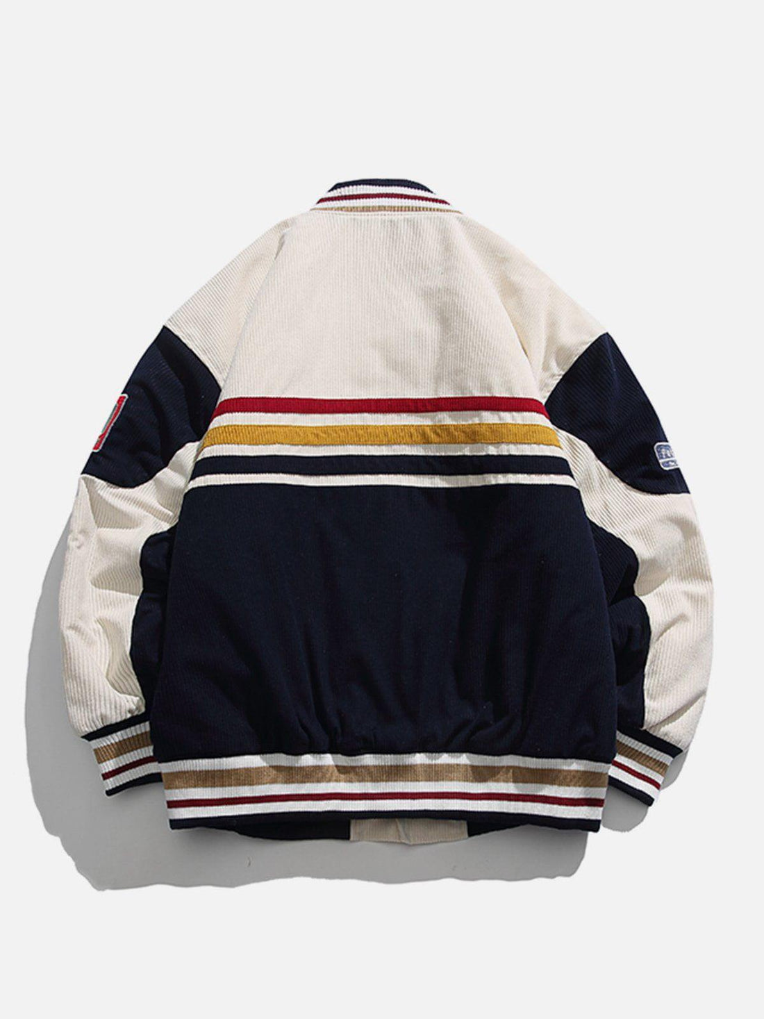 Makersluxe® - Corduroy Patchwork Winter Coat