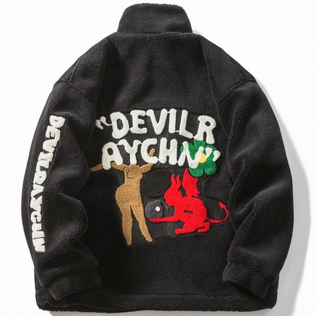 Makersluxe® - Demon Girl Letter Winter Coat