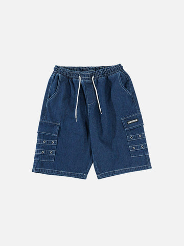 Makersluxe® - Designer Pocket Denim Shorts
