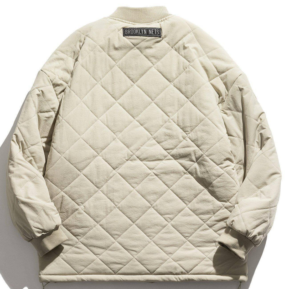Makersluxe® - Diamond Plaid Embossing Winter Coat