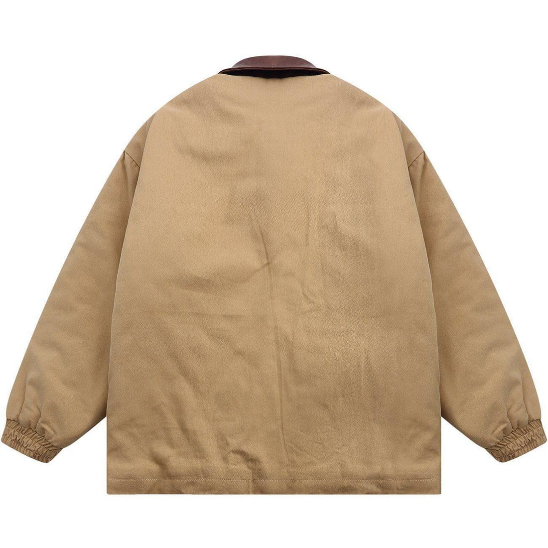 Makersluxe® - Distressed Large Pocket Stitching Winter Coat