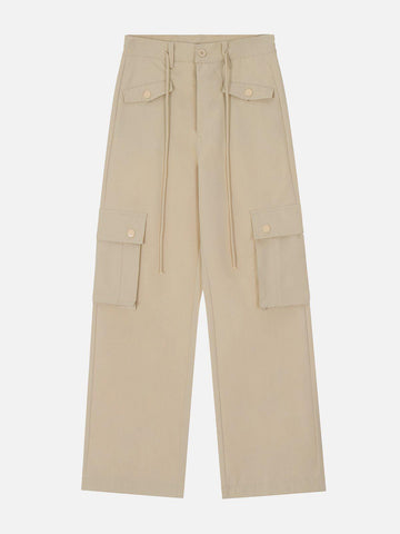 Sneakerland® - Drawstring Multi Pocket Cargo Pants