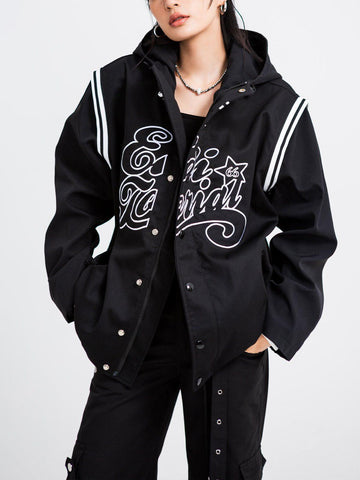 Makersluxe® - Drawstring Splicing Winter Coat