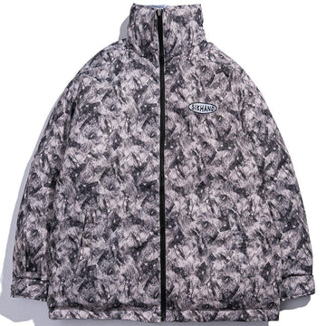 Makersluxe® - Dyed and Embroidered Reversible Winter Coat