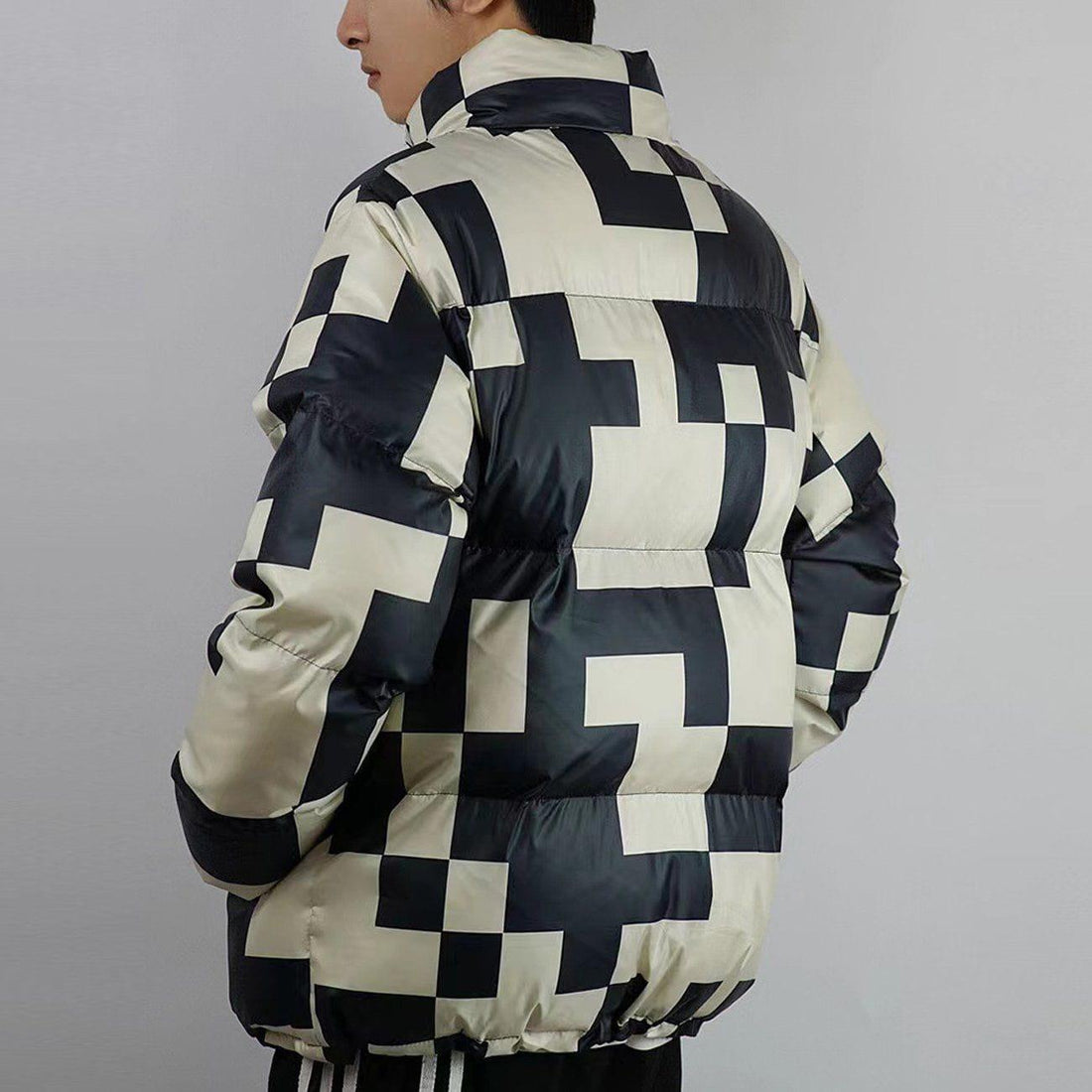 Makersluxe® - Embroidered Letters Camouflage Winter Coat