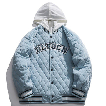 Makersluxe® - Embroidered Letters Winter Coat