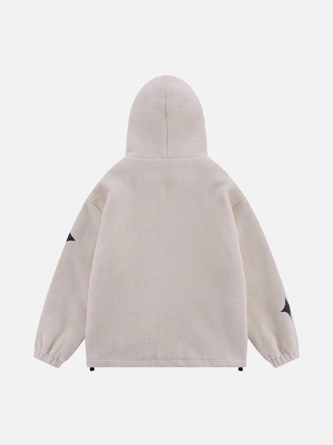 Makersluxe® - Embroidered Skull Sherpa Coat