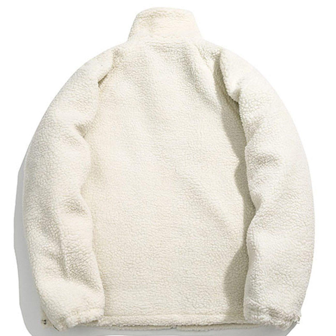 Makersluxe® - Embroidery Letter Sherpa Winter Coat