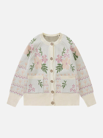 Makersluxe® - Embroidery Patchwork Cardigan