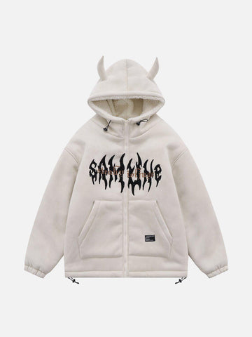 Makersluxe® - Fire Letter Sherpa Coat