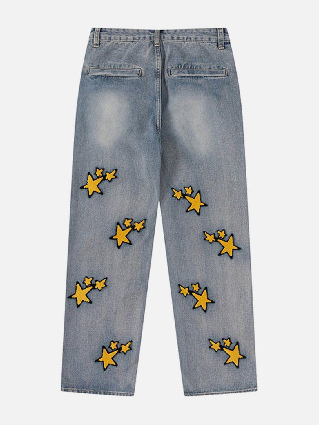 Makersluxe® - Flocked Star Jeans