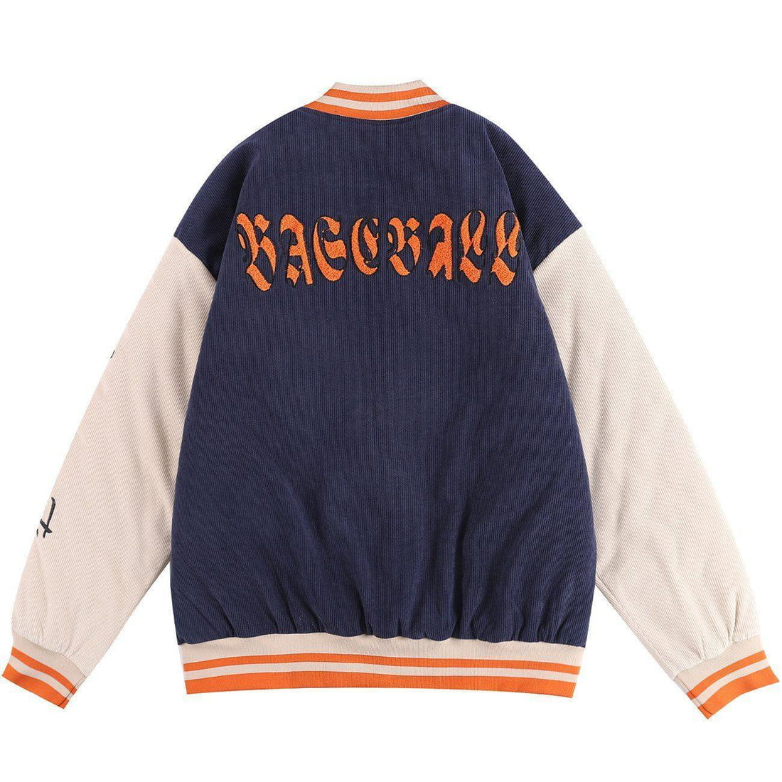 Makersluxe® - Flocking Letters Corduroy Winter Coat