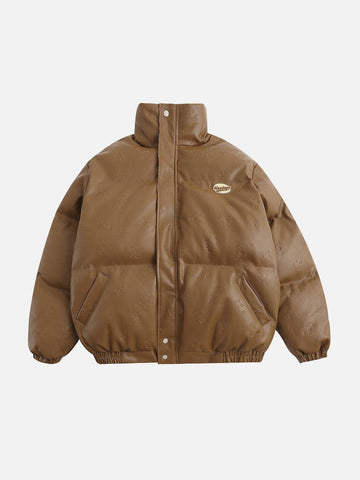 Makersluxe® - Flower Embossing Winter Coat