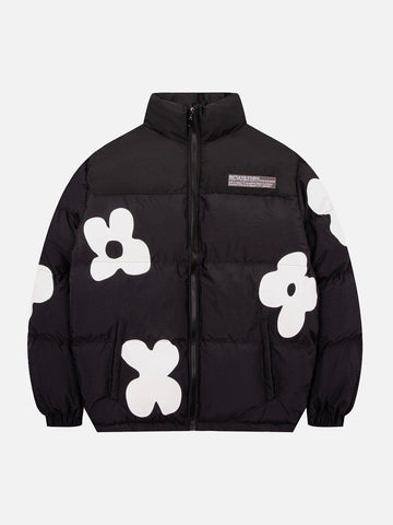 Makersluxe® - Flower Patchwork Winter Coat