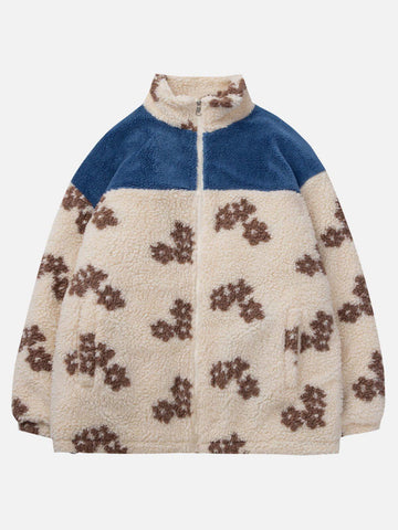 Makersluxe® - Flowers Sherpa Coat