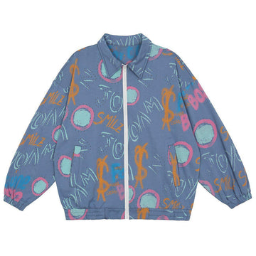 Makersluxe® - Full Print Graffiti Pattern Jacket