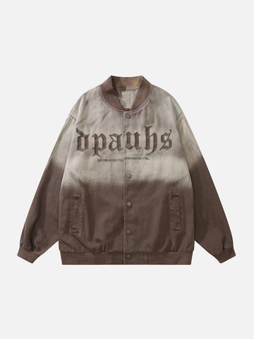 Makersluxe® - Gradient Contrast Embroidered Jacket