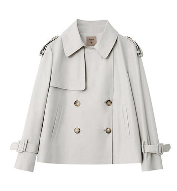 Makersluxe® - Gray Trench Coat