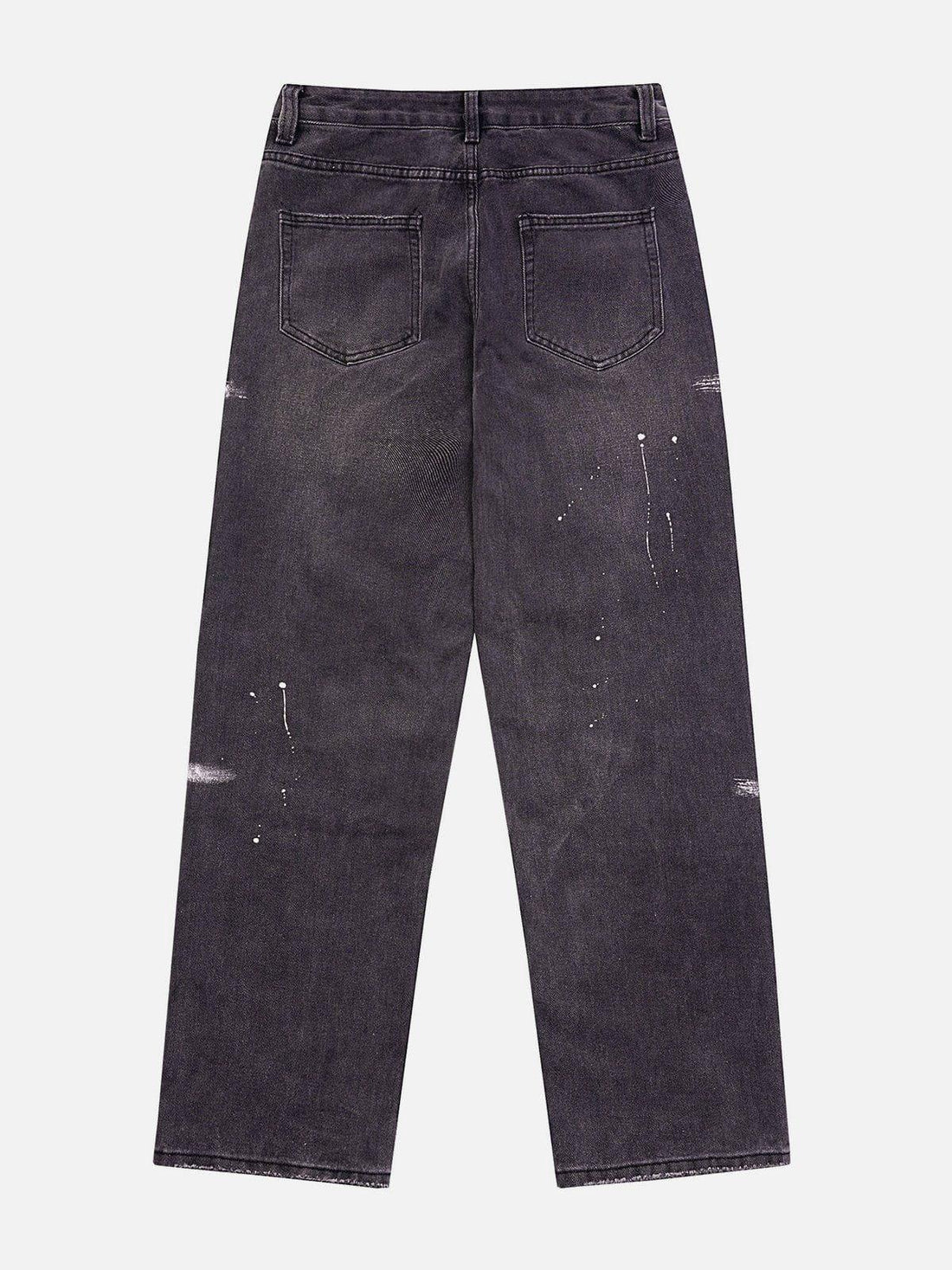 Makersluxe® - Hand Painted Cross Hole Jeans