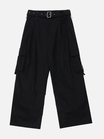 Makersluxe® - Hem Pleats Cargo Pants