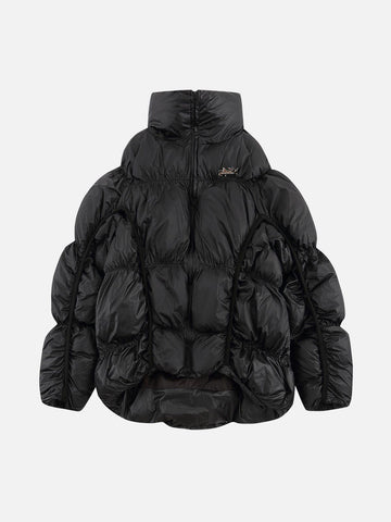 Makersluxe® - Irregular Split Pleats Winter Coat