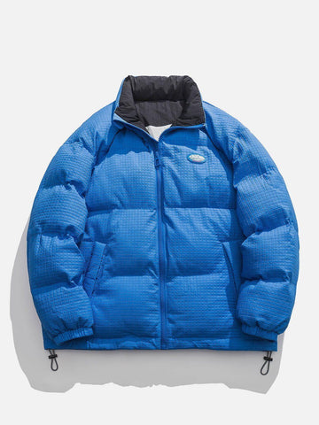 Makersluxe® - Labeling Patchwork Puffer Coat
