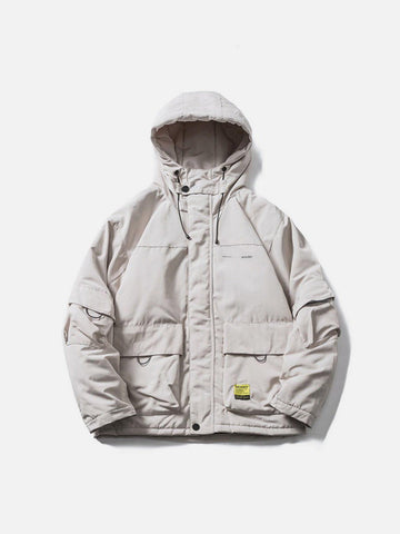 Makersluxe® - Large Pocket Patchwork Winter Coat