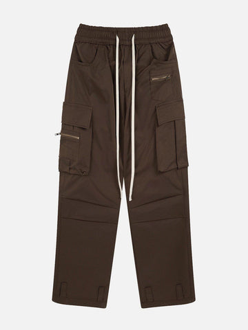 Sneakerland® - Large Pocket Pleated Cargo Pants